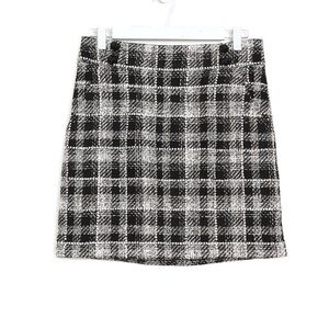Veronica Beard tweed jeweled mini skirt